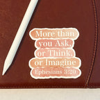 Ask, Think, Imagine Sticker
