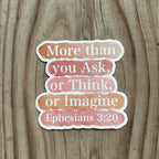 Ask, Think, Imagine Sticker