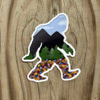 Nature Themed Bigfoot Sticker