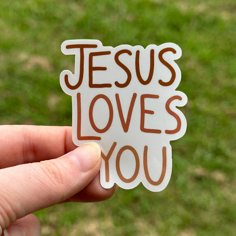 Jesus Loves You Sticker