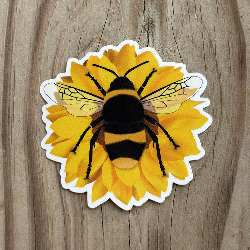 Sunflower Bee Sticker