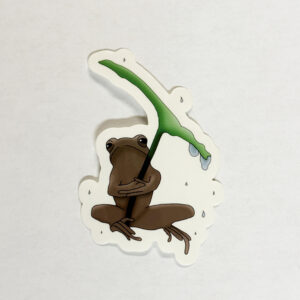 Sticker - Grumpy Frog - Transparent BG